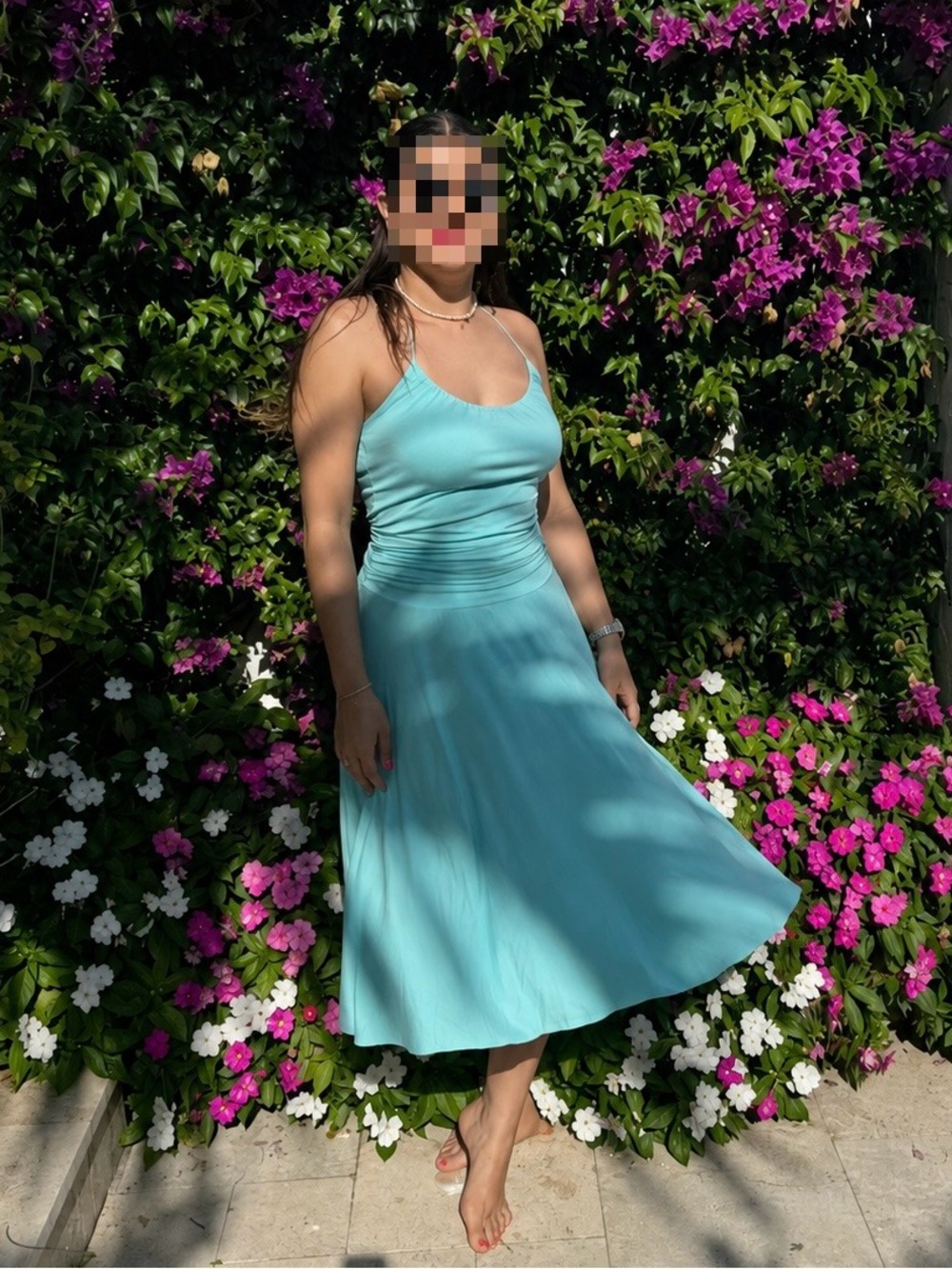 BCBGMaxAzria Light Blue Midi Dress